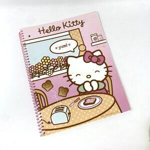 Sanrio Hello Kitty Wide Rule Spiral Notebook Preowned Approx 60 Pages